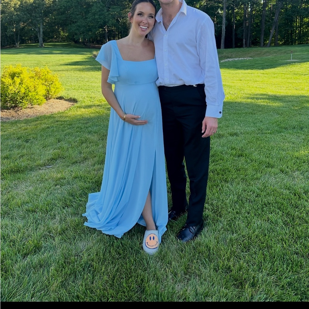 JJs House Aneta Square Neck Maternity Dress